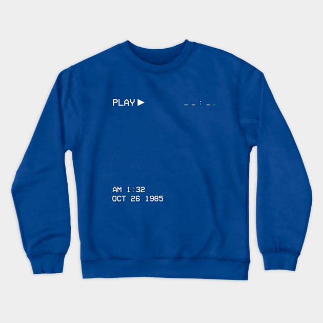 VCR Press Play Crewneck Sweatshirt by Sudburied